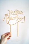 Spersonalizowany Cake Topper - napisy