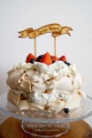 Cake Topper - Wstążka vintage