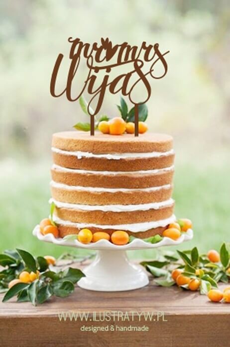 Spersonalizowany Cake Topper - napisy